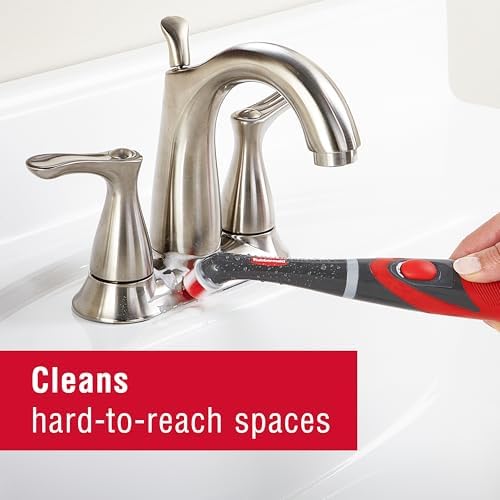 Rubbermaid Reveal Power Scrubber with Multi-Purpose Head, Cordless Electric Battery Powered Scrub Brush, Water Resistant, for Home/Kitchen/Bathroom/Grout/Tile/Shower/Tub - Image 6