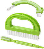 Living&Giving Grout Brush, (3 in 1) Grout Cleaner Brush, Tile Joint Scrub Brush with Handle, Stiff Cleaning Brush for All of The Household Such as Shower,Bathroom, Kitch, Seams, Floor Lines by Unknown