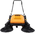 Walk-Behind Hand Push Floor Sweeper, 41” Commercial 55L Large Capacity Manual Sweeper 39611 ft²/H Heavy Duty Indoor & Outdoor Sweeping Device for Warehouse or Garages, Non-Electric by Unknown