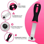 DEKEones Razor Blade Scraper, 2 PCS Razor Scraper Tool for Removing Label, Registration Sticker, Tint, Grease from Windshield, Appliance, Glass（Pink） - Image 3