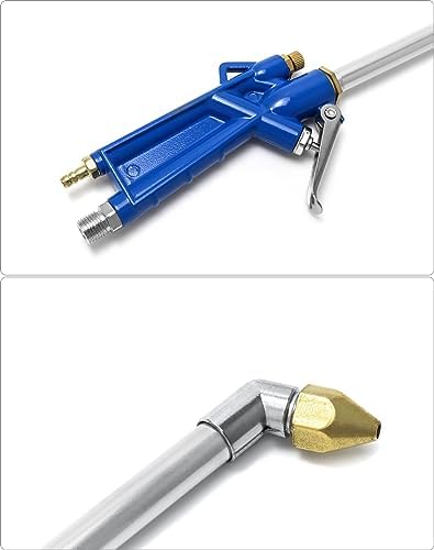QWORK 2 Set Air Blow Gun Pneumatic Engine Cleaning Gun with 4Ft Hose, Cleaning Degreaser Sprayer Tool - Image 3