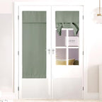 NICETOWN Greyish Green Front Door Curtains Thermal Insulated Window Curtain by NICETOWN