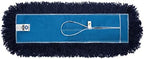 Nine Forty 18-Inch Premium Nylon Dust Mop Replacement Head - Heavy Duty Mop Head Refill for Industrial, Commercial, and Residential Cleaning - Dry Floor Duster for Hardwood Surfaces - Blue (1-Pack) by NineForty