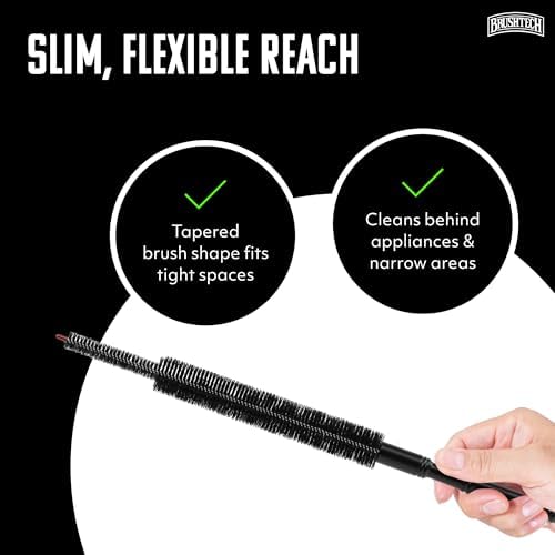 BRUSHTECH – Brushtech Refrigerator Coil Cleaning Brush - Black - Image 3