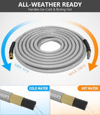 3/8" ID 4800PSI Pressure Washer Hose 150FT, Steel Wire Braided Hose - Image 3