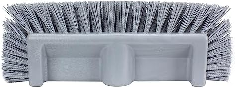 SPARTA Multi-Level Tile Scrub Brush 12" Wide Brush Head, Heavy-Duty Tile Cleaning Brush with End Bristles for Commercial Tiles, Tubs and Floor, Plastic, 12 Inches, Gray, (Pack of 12) - Image 4