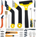 37 Pack Grout Removal Tool Kit, 3 Tile Grout Saws with 20 Extra Cleaning Blades, Hand Grout Saw and Caulk Remover Tool for Bathroom Showers, Ideal for Tile Grout Gap Cleaning and Repair by xoermioy