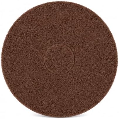 12 Inch Brown Scrub Pad 437049, with Silicon Carbide Grit, 1 Pack by Unknown