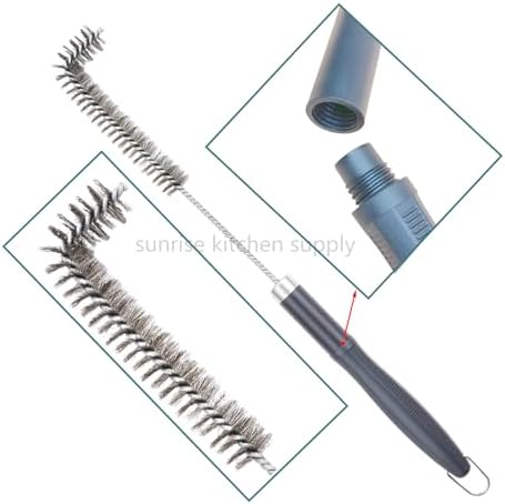 SUNRISE Fryer Brush with Long Handle (Stainless Steel with Plastic Handle, L Brush) - Image 4