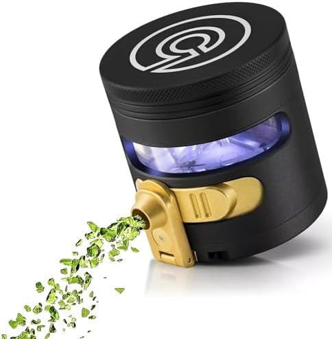MANUAL Grinder AUTOMATIC Dispenser Large 2.5" Aluminum Alloy, for HOME & KITCHEN ONLY (Midnight)… by Cloudious9