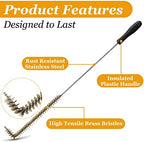Yaomiao 2 Pcs L Shaped Fryer Cleaning Brush 23 Inch Long Handle Coil Brush - Image 3