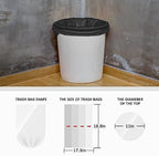 Teivio Small Black Trash Bags 3 Gallon 300 Count Bathroom Garbage Bags - Image 2