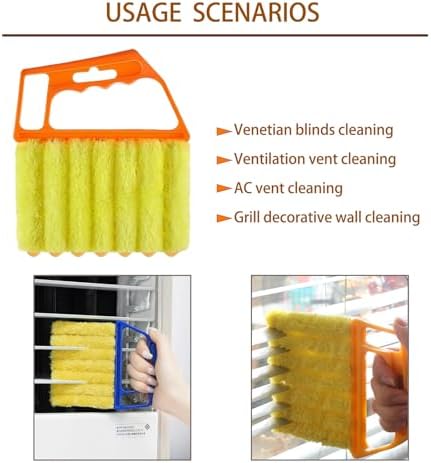 Washable Blind Cleaner Tool, Blind Duster, Microfiber Dusting Brush for Venetian Blinds, Window Shutters, Air Conditioner Vents(8-Pack) - Image 5