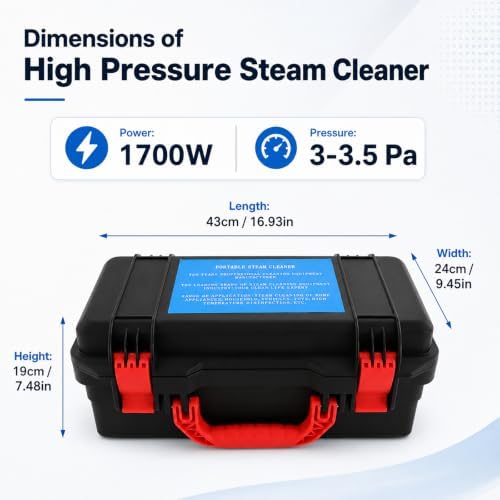 1700W High Pressure Steam Cleaner, Three Cleaning Modes for Home - Image 3