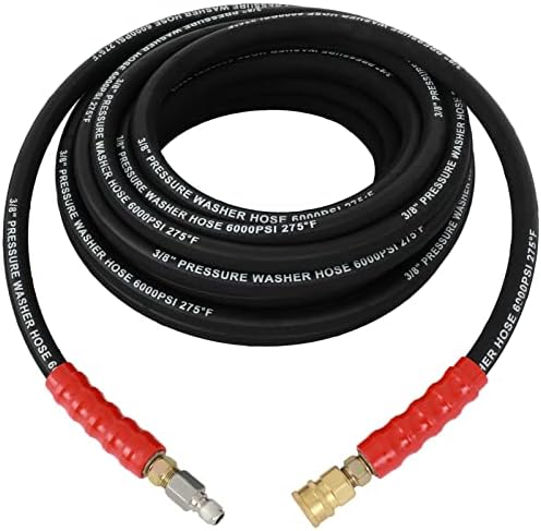 SCITOO 3/8" Pressure Washer Hose 50ft 6000psi 2-Braid by SCITOOAUTOPARTS