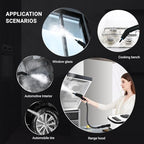 Heapsion Steam Cleaner, Steamer for Cleaning with 15s Fast Heat-Up, 6 Adjustable Levels, 12-Piece Accessories, 1500W Portable Steam Cleaner for Grout, Tiles, Kitchen, Car Detailing, Black and White - Image 3