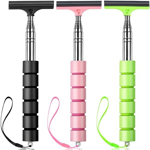 YZXODN 3 PCS Side Mirror Squeegee,Car Mirror Squeegee,Retractable Car Rearview Mirror Wiper,Portable Car Cleaning Tool for Rainy Foggy Weather,Universal Car Accessories(Black/Pink/Green) by IMPROVETHEQUALITYOFLIFE