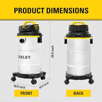 STANLEY Wet Dry Vacuum 5 Gallon with 4 HP Powerful Motor Suction,Stainless Steel Shop Vacuum Portable Wet Dry Vac for Jobsite, Workshop, Garage, Basement SL18130 - Image 7