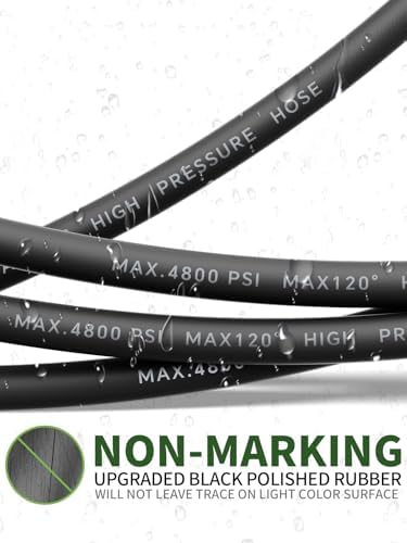 3/8" 4800PSI Pressure Washer Hose 50FT Swivel Quick Connect - Image 5