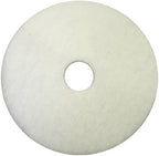 17 Inch White Non-Woven Floor Polishing Pad - 5 Pack by Norton
