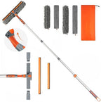 Eazer 65'' Squeegee Window Cleaner 2 in 1 Rotatable Window Cleaning Tool Kit with Telescopic Pole, Window Washing Equipment with Bendable Head for Indoor/Outdoor Window and Car Glass - EAW01 Pro by Eazer
