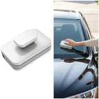 Car Magnetic Windshield Cleaner Tool, Double-Sided Vehicle Window Outside Glass Cleaning Tool with Anti-Falling Rope, Magnet Auto Windshield Wiper for Glass 3-10mm, Universal Fit by ANFTDCO