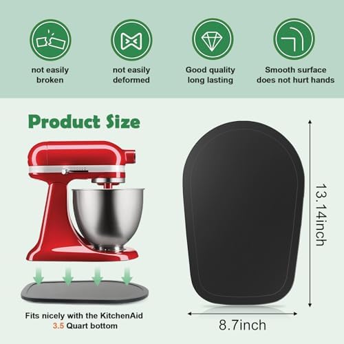 Mixer Slider Compatible with Kitchen aid Mini 3.5 Qt Tilt-Head Stand Mixe - Kitchen Countertop Storage Mover Sliding Caddy for Kitchen Aid Artisan Mixer (3.5 QT - Black) - Image 6