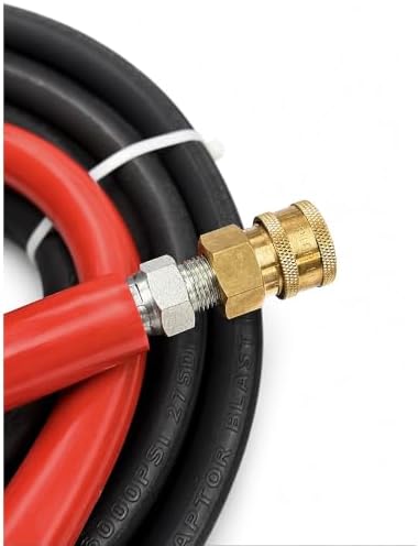 6000 PSI Pressure Washer Hose 3/8 in x 100 ft Black 2-Wire - Image 3