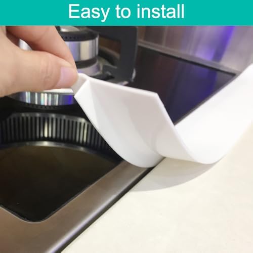 Stove Gap Covers - 21 Inch Silicone Oven Gap Filler 2 Pack White - Image 4
