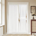 Vatge 50% Sunlight Blocking French Door Curtain, 36 x 72 Inch Door Curtains for Door Window Coverings, 1 Panel, W36 x L72, Pure White by Vatge