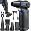 VICNOVA Compressed Air Duster, 150000RPM 3-Gear Brushless Motor Cordless Electric Air Blower, Rechargeable Air Blower with LED Light for PC, Computer, Laptop, Keyboard, Car Cleaning, Gifts for Men by VICNOVA