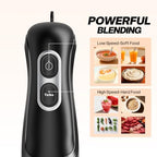 Turelar Immersion Blender Corded 400W, 2 Speed, Emulsifier, Blend, BPA-Free - Image 2