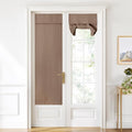 NICETOWN Cappuccino French Blackout Door Curtain for Front Window Cover by NICETOWN