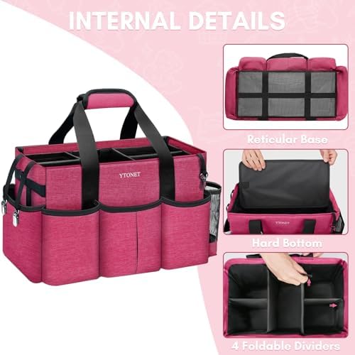 Ytonet Wearable Cleaning Supply Caddy, Foldable Cleaning Tote with Dividers - Image 5