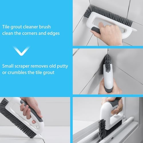 Lumkew Grout Cleaning Brush Cleaner for Floors Tile, Black, 1 Pcs - Image 6