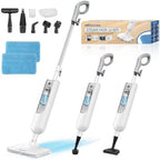 Steam Mop All-in-one Multi-Functional Powerful Steam Cleaner, Handheld Detachable Floor Steamer with 2 Steam Level, 380ML Water Tank & 23FT Power Cord for Whole Home Use by Mxnsewr