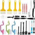 26PCS Crevice Cleaning Brush Set, Hard Bristle Tools for Tile Grout, Window Tracks, Bathroom/Kitchen Deep Cleaning – Versatile Brushes for Tight Gaps, Sinks, Toilets & Narrow Spaces by Unknown