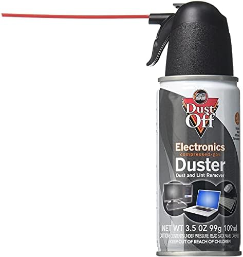 Falcon Dust, Off Compressed Gas (152a) Disposable Cleaning Duster, 1, Count, 3.5 oz Can (DPSJB),Black by Unknown