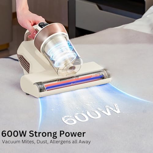 Jimmy Mattress Vacuum Cleaner, Bed Vacuum with UV & Ultrasound, High Heating, Smart Dust Sensor, 15Kpa Powerful Suction, Lightweight, Deep Clean Dust and Pet Hair in One Go(BX6 Lite, Corded) - Image 2