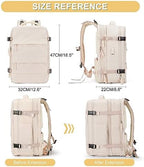 Expandable Travel Backpack For Women Men Airline Approved Personal Item Backpack For Airlines Carry On Backpack Flight Approved Waterproof Backpack For Traveling On Airplane Weekender Travel Bag - Image 2