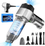 SakerPlus Mini Vacuum Cleaner, 3 in 1 Car Vacuum Cleaner High Power, 15000PA Powerful Suction, Air Duster, 7500mAh, Dual Filter,Adjustable Small Vaccum Portable Cordless for Cars,Desktop,Home - HL137 by SakerPlus