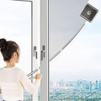 Outside Window Cleaner: U-Shaped Telescopic Safe Double Sided Window Cleaner, 2 in 1 Sponge Squeegee Equipment for High Floor Mirrors Doors - Image 4