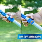 Unger Professional Connect and Clean 18” Grip Swivel Window, Glass Squeegee, and 8’ Pole, 180-Degree Pivoting Handle with Lock, Cleaning Supplies for Streak-Free Results - Image 5