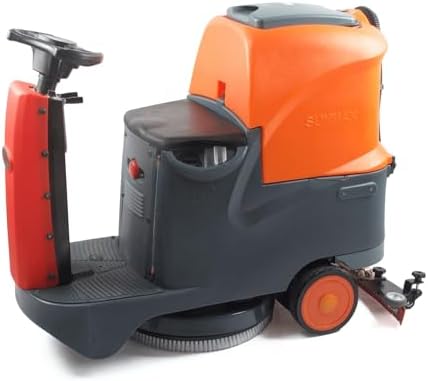 SUNMAX RT70 22" Ride-On Floor Scrubber, 18.5-Gal Dual Tanks by SUNMAX