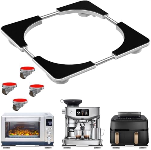 Adjustable Appliance Sliding Tray - Expandable 11" x 11"- 20" x 20" by KissCore