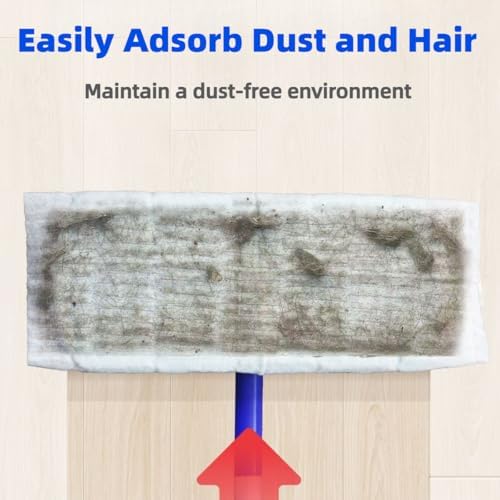 Disposable Dry Sweeping Cloths for KZKR Push Clamp Mop，Compatible with Swiffer Sweeper – 60 Count, 8.6" x 11.8" Refill Pads for Floor Mopping, Dusting & Daily Cleaning (Mop Not Included) - Image 2