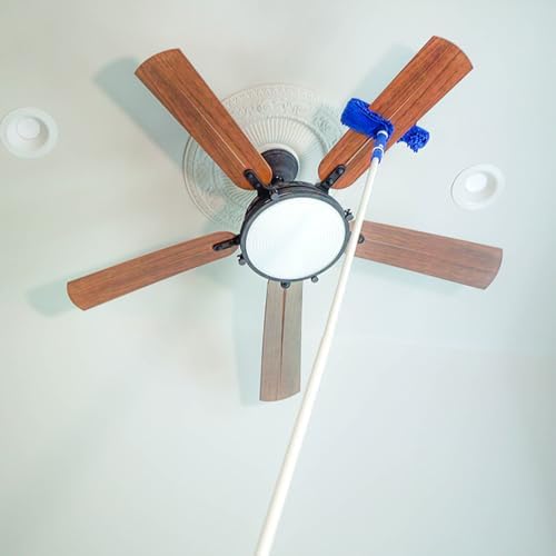 Unger Connect and Clean Microfiber Ceiling Fan Duster, Household Cleaning Supplies to Trap Dust and Dirt, Reusable and Machine Washable Sleeve, Compatible with Threaded Poles for Higher Access - Image 6