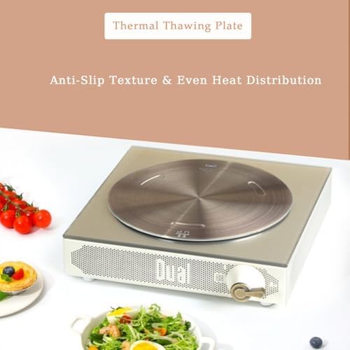 11Inch Heat Diffuser Plates for Gas Electric Stoves, Flygragon Stainless Steel Cooking Induction Adapter Plate for Glass Cooktop, Detachable Handle Induction Cooktop Converter Plate - Image 4