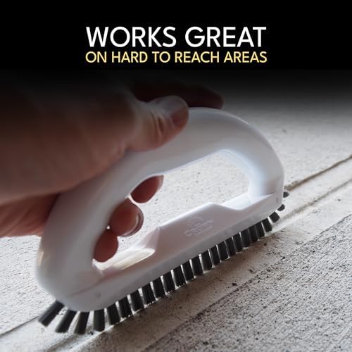 Grout Brush with Stiff Nylon Bristles, Heavy Duty Hand Grout Scrub Brush for Cleaning Baseboards, Floor, Corners, Tiles, Shower, Bath Tub, Floor, Tiles and Other Surfaces - Image 6
