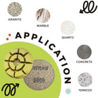 Diamond Floor Polishing Pads, 3 Inch Resin Bond Hook and Loop Polishing Pucks for Concrete, Terrazzo, Marble, Granite, Grit 3000, 3PCS - Image 5